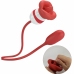 Pretty Love Aliyah Red Dual-Action Oral Simulation Device, USB, Silicone