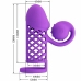 ROMANCE Harden Purple Intimate Extension Sleeve, 10 Modes, Silicone