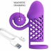 ROMANCE Harden Purple Intimate Extension Sleeve, 10 Modes, Silicone