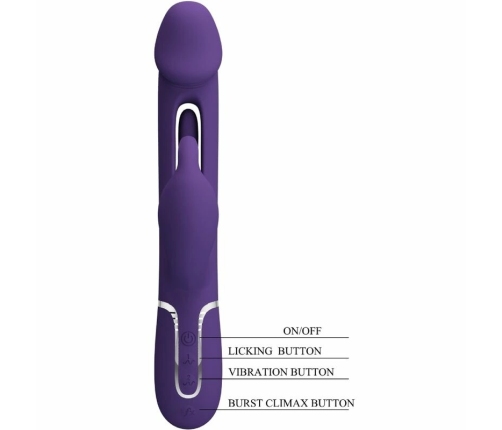 Pretty Love Kampas Violet 3-in-1 Multifunction Intimate Device