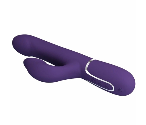 Pretty Love Zalin 4-in-1 Rabbit Vibrator Pearls, Dual Motors, Purple