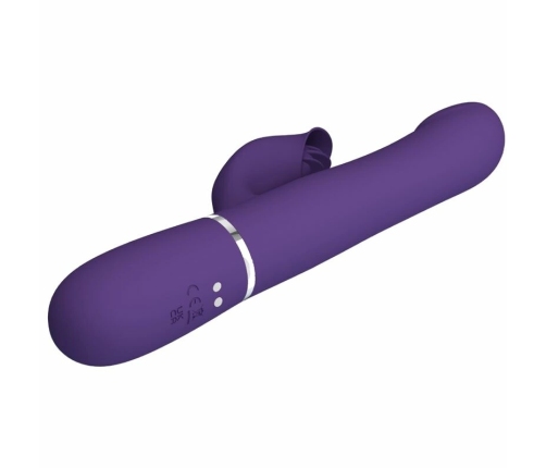 Pretty Love Zalin 4-in-1 Rabbit Vibrator Pearls, Dual Motors, Purple
