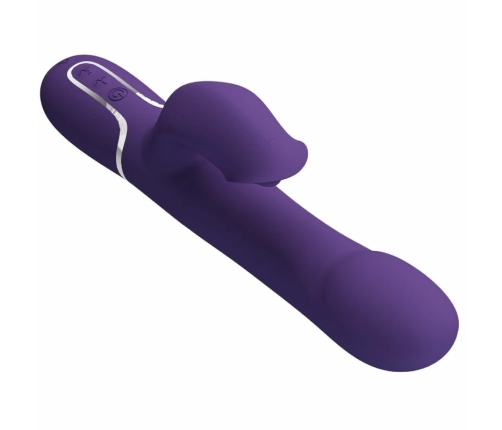 Pretty Love Zalin 4-in-1 Rabbit Vibrator Pearls, Dual Motors, Purple