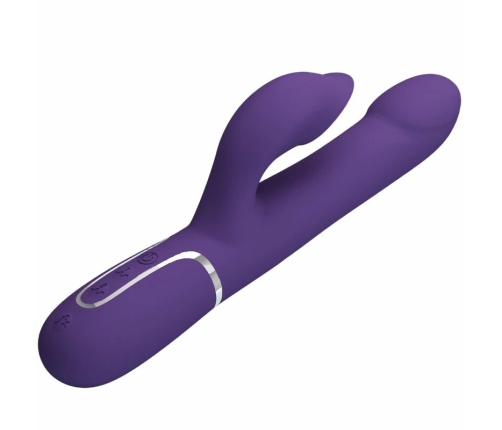 Pretty Love Zalin 4-in-1 Rabbit Vibrator Pearls, Dual Motors, Purple