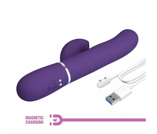 Pretty Love Perlita 3-in-1 Rechargeable Intimate Machine Purple