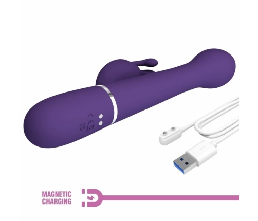 Pretty Love Dejon 3-in-1 Intimate Machine, Dual Motor, Purple, USB