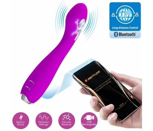 Pretty Love Hector Violet Intimate Device App-Controlled Rechargeable