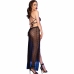 CHILIROSE - CR 4707 LONG BABYDOLL & THONG BLACK S