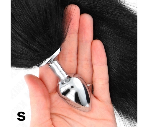 KINK Plug Model S Black Silicone with 40cm Synthetic Tail