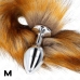 KINK Medium Plug with Synthetic Brown Tail 8x3.5 cm - Fantasy Accessory