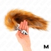 KINK Medium Plug with Synthetic Brown Tail 8x3.5 cm - Fantasy Accessory