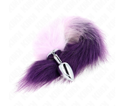KINK Intimate Accessory S Purple - Small Silicone Plug with 40cm Synthetic Tail