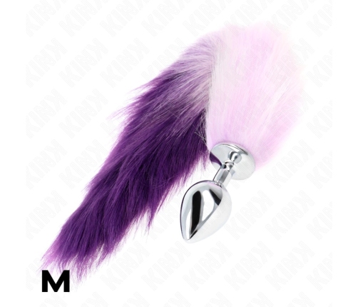 KINK Model M Silicone Plug with 40cm Synthetic Tail, Purple