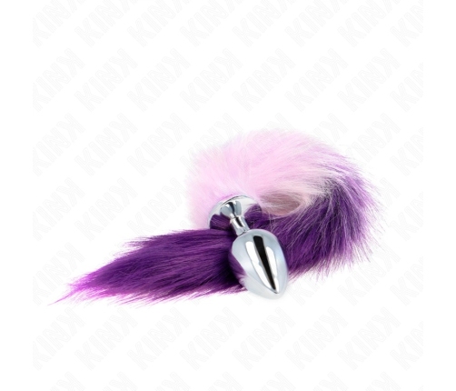 KINK Intimate Plug L 10x4cm with 40cm Synthetic Purple Tail