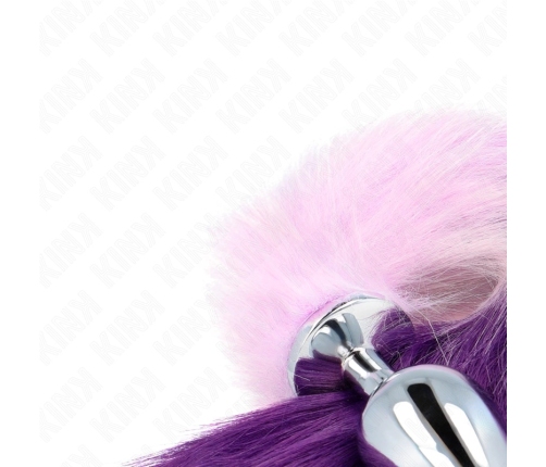 KINK Intimate Plug L 10x4cm with 40cm Synthetic Purple Tail