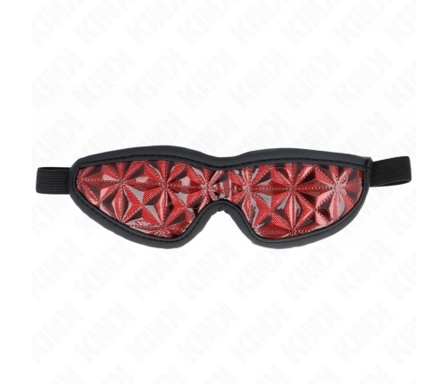 KINK - VENDA CON PATRÓN DE DIAMANTES ROJO 20.5 x 6 CM