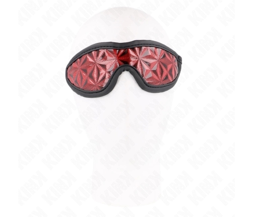 KINK - VENDA CON PATRÓN DE DIAMANTES ROJO 20.5 x 6 CM