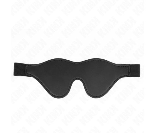 KINK Leatherette Adjustable Bandage Mask with Elastic Belt 21x8cm Black