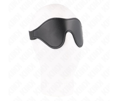 KINK Leatherette Adjustable Bandage Mask with Elastic Belt 21x8cm Black