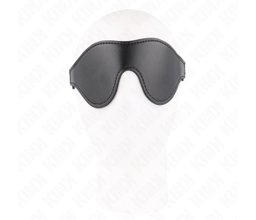 KINK Leatherette Adjustable Bandage Mask with Elastic Belt 21x8cm Black