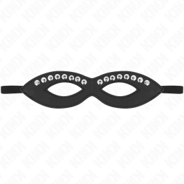 KINK Eye Mask with Mini Rivets Model 1 Black 20.5x5.5cm Adjustable Strap