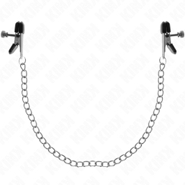 KINK Flat Chain Nipple Clamps Silver Adjustable 34 cm Metal Design