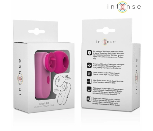 INTENSE Sabrina Compact Pink Tapping Intimate Device, Magnetic Charging