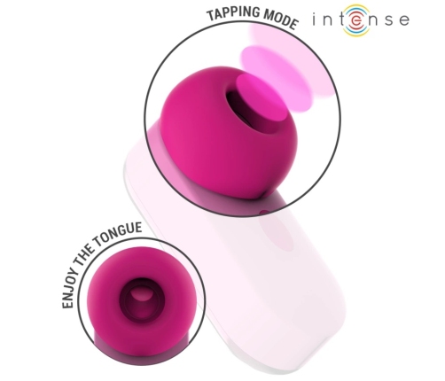INTENSE Sabrina Compact Pink Tapping Intimate Device, Magnetic Charging
