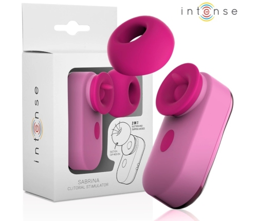 INTENSE Sabrina Compact Pink Tapping Intimate Device, Magnetic Charging