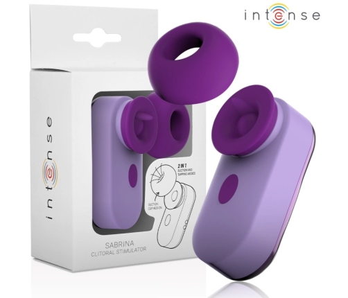 INTENSE Sabrina Compact Tapping Clitoral Device Purple 6cm USB Rechargeable