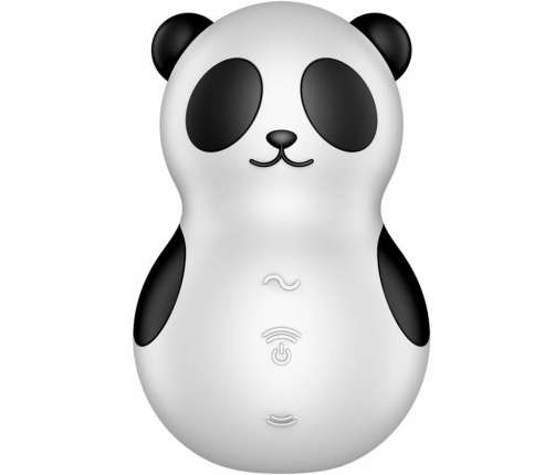 Satisfyer Pocket Panda Air Pulse & Vibration Device Black-White Compact