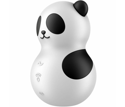 Satisfyer Pocket Panda Air Pulse & Vibration Device Black-White Compact