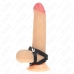 KINK Leather Adjustable Ring with Pressure Closure 39x1 cm Black