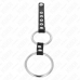 KINK Double Metal Ring with Leather Connector 3.8-5 cm - Premium Restraint System
