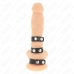 KINK Triple Leather Adjustable Ring with Pressure System - Black