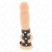 KINK Triple Leather Adjustable Ring with Pressure System - Black