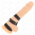 KINK Triple Leather Adjustable Ring with Pressure System - Black