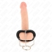 KINK Metal Ring Chain 4cm with Leather Strap - Robust Steel & Adjustable Fit