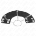 KINK Metal Ring Chain 4cm with Leather Strap - Robust Steel & Adjustable Fit