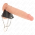 KINK Metal Ring Chain 4cm with Leather Strap - Robust Steel & Adjustable Fit