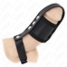 KINK Leather Intimate Cage Ring with Adjustable Divider Strap Black