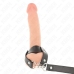 KINK Adjustable Leather Intimate Ring with Custom Fit Strap, Black