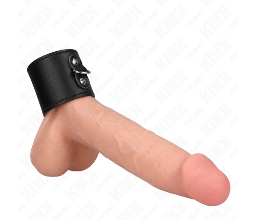 KINK Leather Ring Adjustable Pressure System 18x5 cm Black