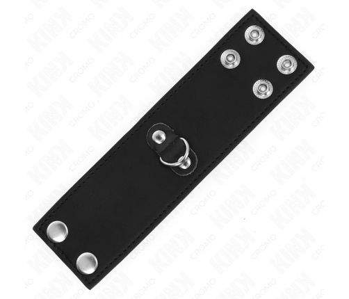 KINK Leather Ring Adjustable Pressure System 18x5 cm Black