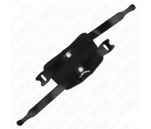 KINK Leather Adjustable Ring with Hook Closure - Black, Custom Fit