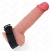 KINK Leather Adjustable Ring with Pressure Closure 22x2 cm Black