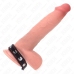KINK Leather Ring with Adjustable Pressure, Red Lining, 21x1.5 cm