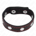 KINK Leather Ring with Adjustable Pressure, Red Lining, 21x1.5 cm