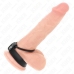 KINK Silicone 3.8 cm Ring & Leather Divider 22x1.5 cm - Dual Support System