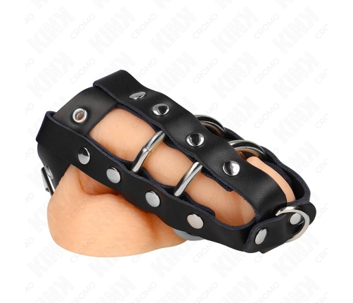 KINK Adjustable Intimate Cage with Lock - Customizable Stainless Steel System